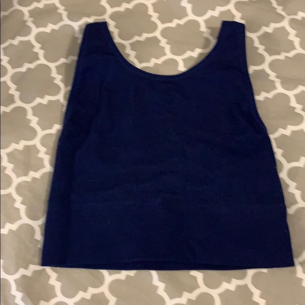 Navy Blue Ribbed Victoria’s Secret Sports Bra